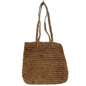 Woven Straw Shoulder Bag